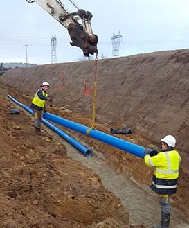 Un réseau fonte d’eau et un second d’incendie pour le transfert du Marché d’Intérêt National de Nantes